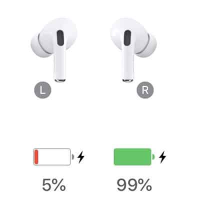 Left AirPod not charging