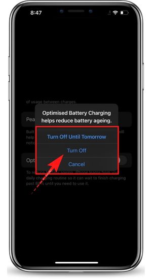 Disable Optimised Battery Charging on AirPods 1