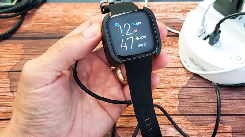 Fitbit Versa 2 on Charger