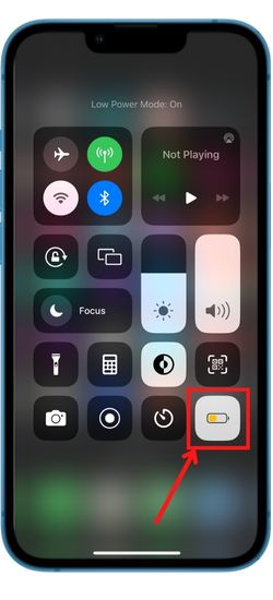 Low Power Mode in iPhone